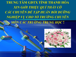 TẠI ĐÂY - Trung tâm GDTX Thanh Hóa
