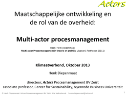 Presentatie Multi-actor procesmanagement