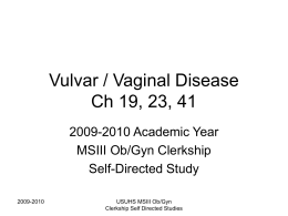Vulvar and Vaginal Disease