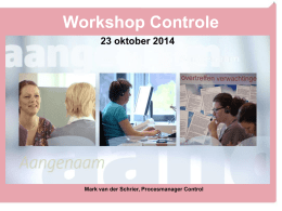 Open dag Relatiebeheer MSZ - Controle