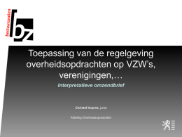 ppt - de Verenigde Verenigingen