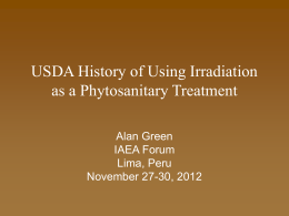 Phytosanitary Treatments