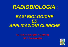 Radiobiologia_3 - Dipartimento di Fisica