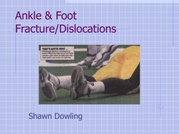 Ankle & Foot Fracture/Dislocations