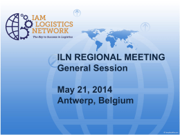 IAM LOGISTICS NETWORK (ILN) REGIONAL MEETING
