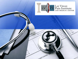 Name of presentation - Las Vegas Pain Institute