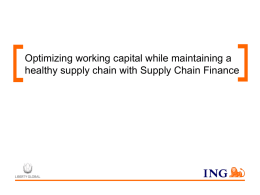 What is Supply Chain Finance?