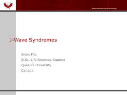 J-Wave Syndromes