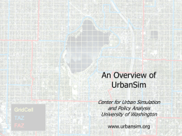 Application of UrbanSim in the Puget Sound Area