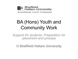 Preparation for placement and process