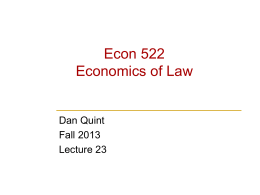 Lecture #23 &ndash; more criminal law