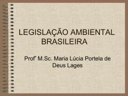 LEGISLAÇÃO AMBIENTAL BRASILEIRA