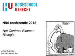 HU powerpoint-presentatie - Nederlands instituut voor Biologie