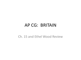 AP CG: BRITAIN