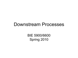 Downstream Processes - Biological Engineering