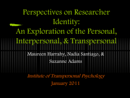Methods of Transpersonal Research