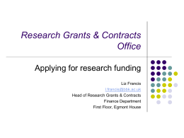 Research Grants & Contract Office