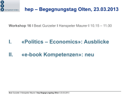 PowerPoint-Präsentation - h.e.p. verlag ag, Bern