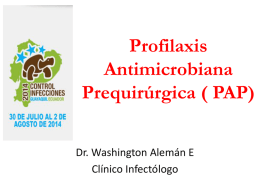 Dr. Washington Alemán - Control de Infecciones 2014
