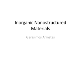 nanostructured mesoporous materials