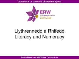 Llythrennedd a Rhifedd