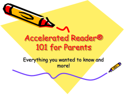 Accelerated Reader® 101 for Parents