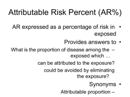 Attributable Risk Percent (AR%)