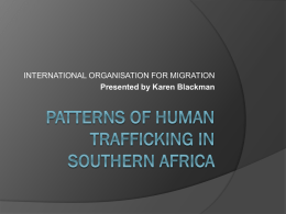 patterns of human trafficking in southern africa