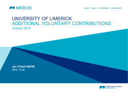 AVC Presentation - University of Limerick