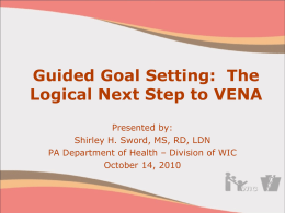 Guided Goal Setting - Office of Family Health Services