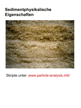 Porenraum und Sedimentparameter (ppt, ~ 1 MB)