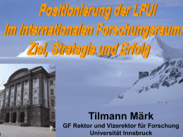 Universität Innsbruck – Fakten 2010