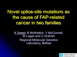 Novel splice-site mutations as the cause of FAP