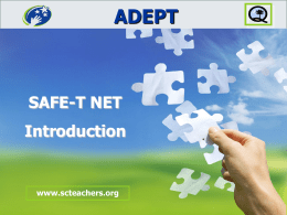 SAFE-T Net Introduction - Greenwood School District 50