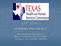 Vendor Conference revised Presentation