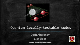 Quantum locally-testable codes