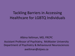 Tackling Barriers in Accessing Healthcare for LGBTQ Individuals