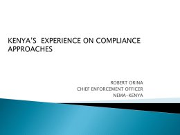 Development in Compliance and Enforcement Management