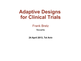 Adaptive Designs in Drug Development