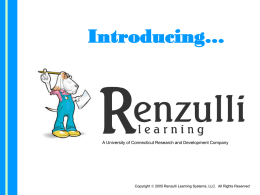Using Renzulli Learning in the Classroom