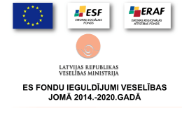 ES fondu 2014.-2020.gada plānošanas perioda darba grupa