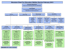 Education Welfare Service Structure Chart