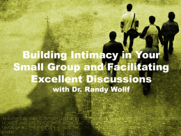 What Every Small Group Leader Needs to Know.