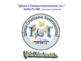 1.- EL TRIBUNAL DE CRISTO - Iglesia Cristiana Internacional,Inc.