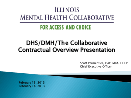 DHS/DMH/Collaborative Overview Presentation