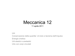 Meccanica 12 - Dipartimento di Fisica