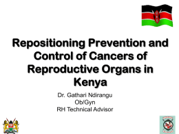 Repositioning Prevention and Control of Cain Kenya_HIV-ICC