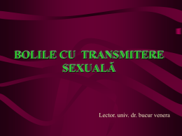 BOLILE CU TRANSMITERE SEXUALĂ