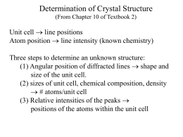Crystallography 14