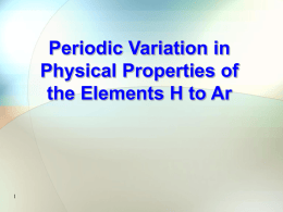Periodicity - ilc.edu.hk